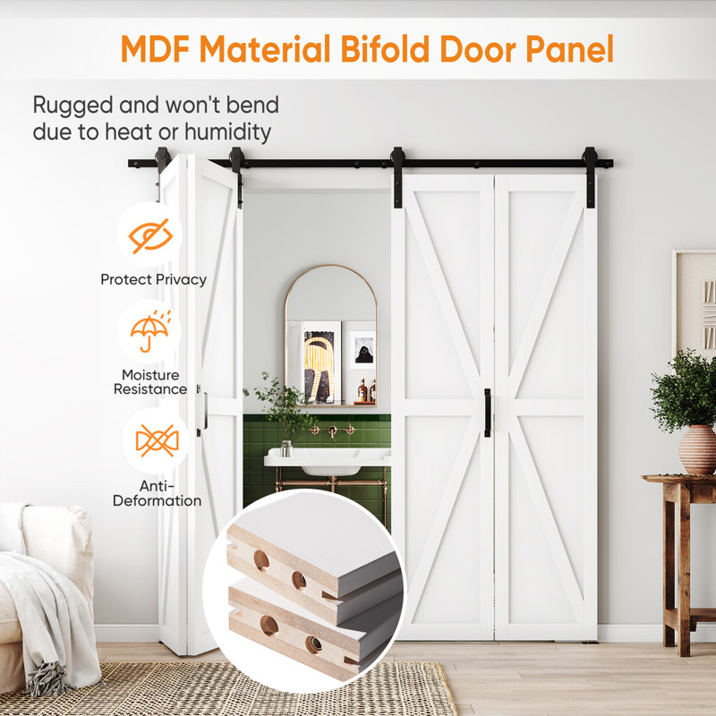 CHIC MODE Modern K Shape Design - Manufacture Wood Bifold